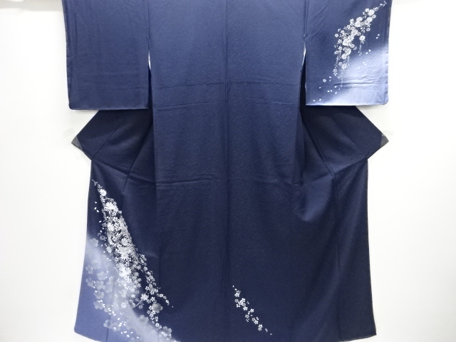 JAPANESE KIMONO / UNUSED HOMONGI / SILK / KIKU & SAKURA